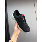 Tênis Prada America's Cup em Camurça Preta