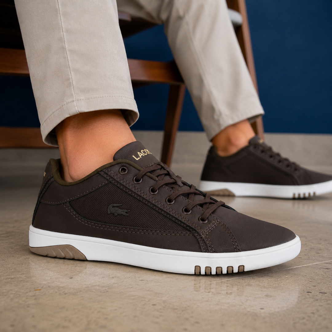 Tênis Casual Masculino Vegas Lacoste Café