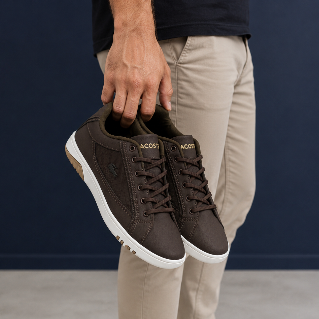 Tênis Casual Masculino Vegas Lacoste Café