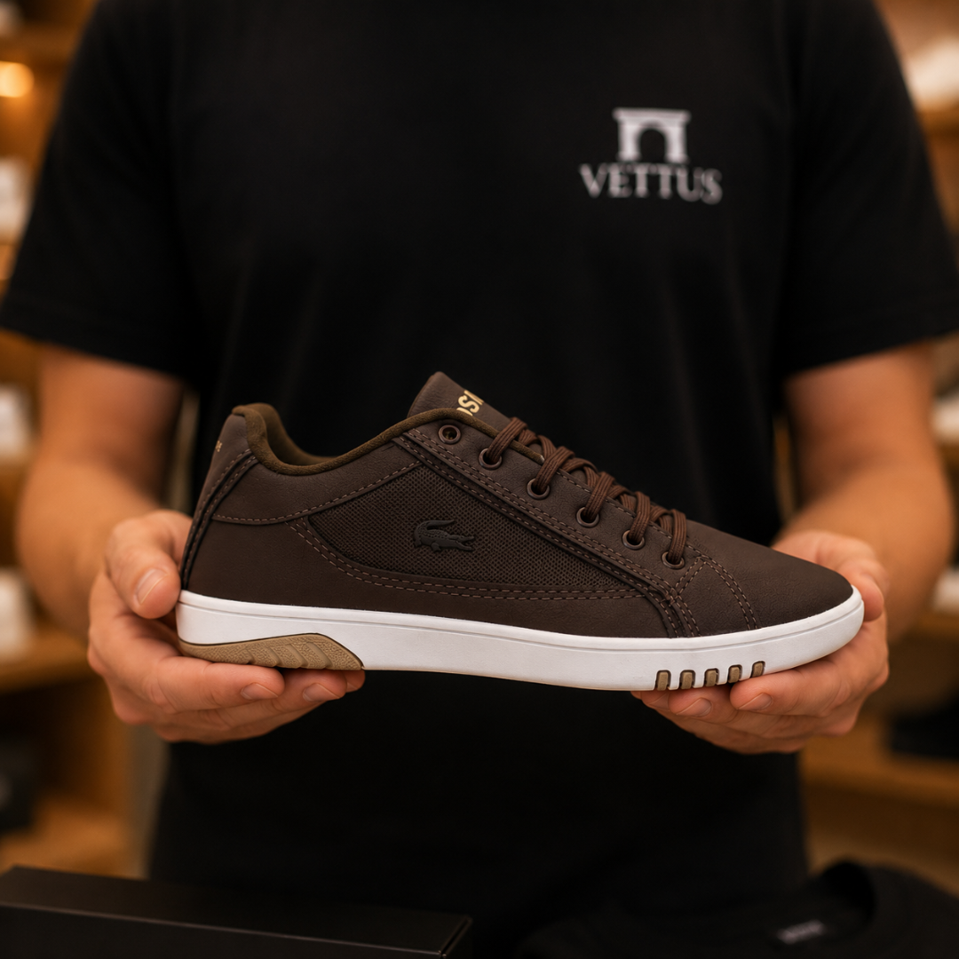 Tênis Casual Masculino Vegas Lacoste Café