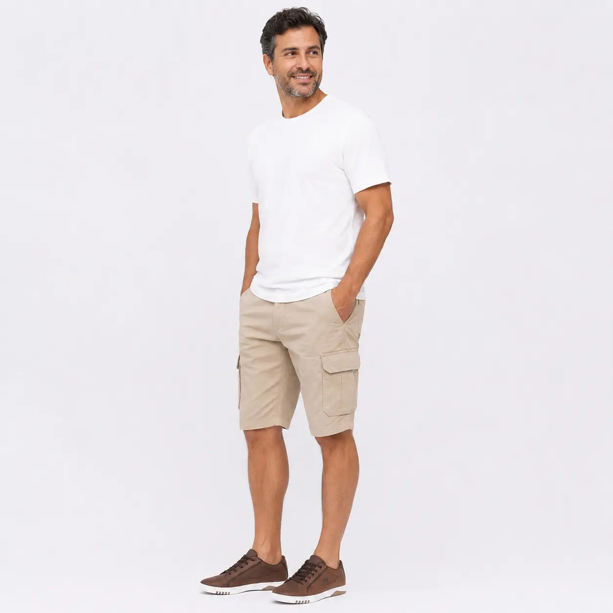 Tênis Casual Masculino Vegas Lacoste Castanho