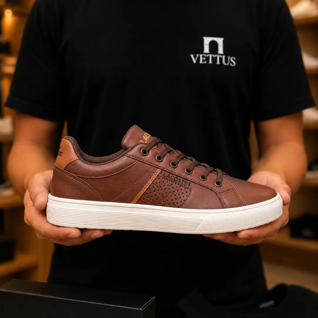 Tênis Casual Masculino Dallas Lасоѕtе Castanho