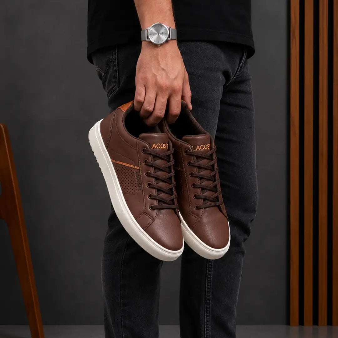 Tênis Casual Masculino Dallas Lасоѕtе Castanho