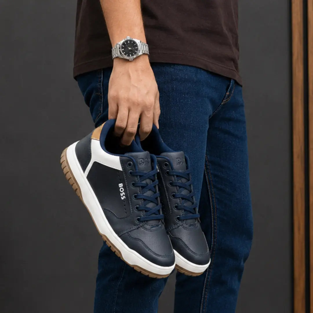 Tênis Casual Masculino London Hugo Boss Azul Marinho